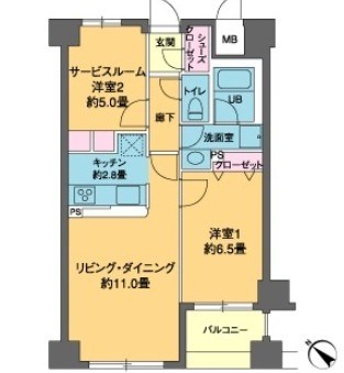 カスタリア茅場町  間取り