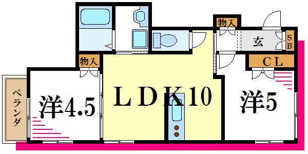 サウススクエア 間取り図