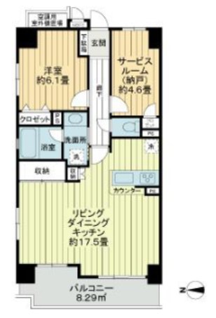 レクセルマンション浅草 間取り