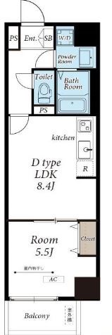 リブリ・レジデンス三ノ輪    間取り