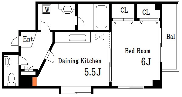 クレーテⅡ篠崎 間取り図