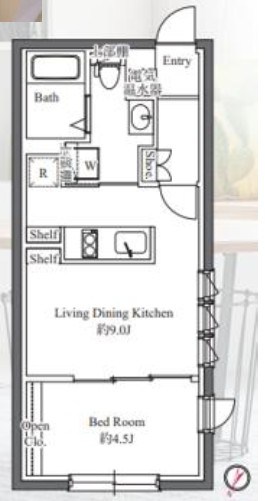 CASA　GRAZIE門前仲町 間取り図