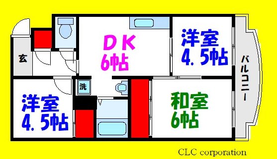 コーポ近江屋６ 間取り