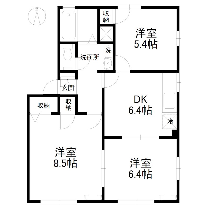 ダイシンハイツＢ 間取り
