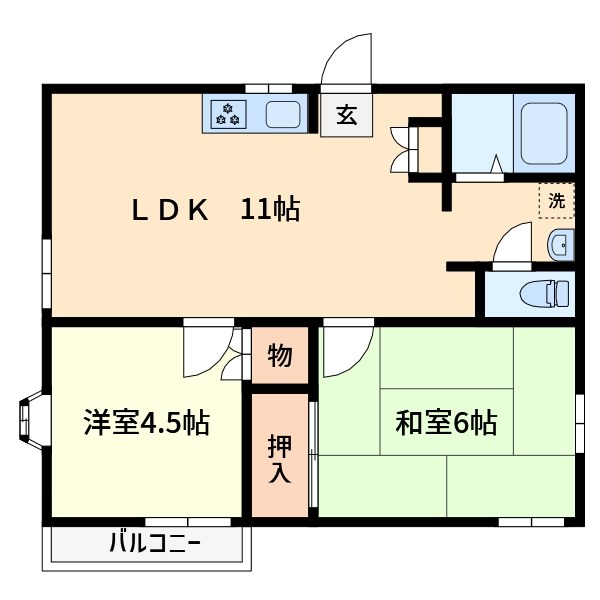 ジュネス・ハーモニー 間取り図