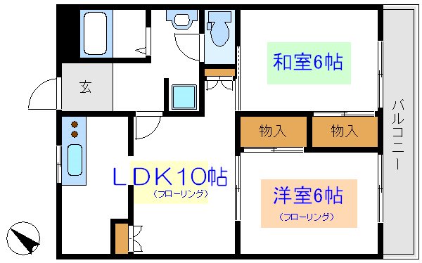 銀河ハイツ 間取り図