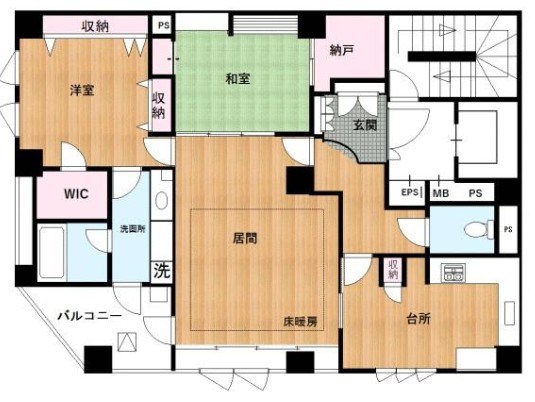 プレイスカサレリア 間取り図