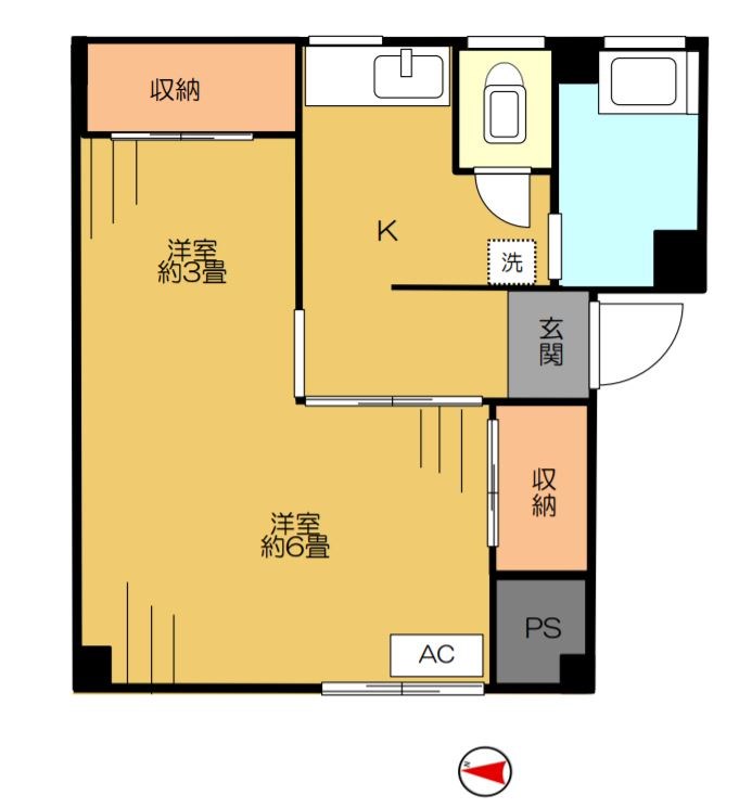 メゾン王子Ⅱ 間取り図