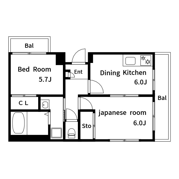 サンメゾン荒井 間取り図