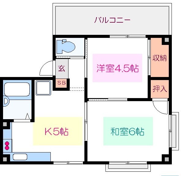 石田コーポ 間取り