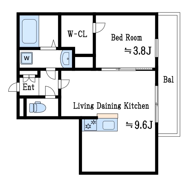 メゾン・ドゥ・アッシュ一之江 間取り