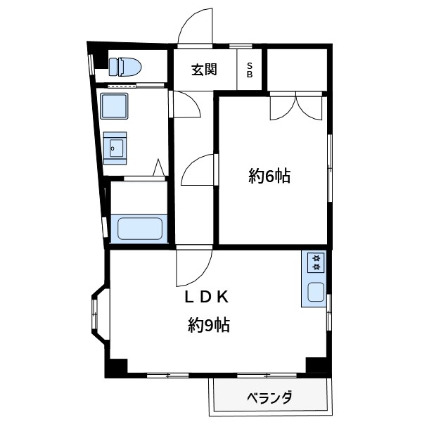 フレールかもん 間取り図