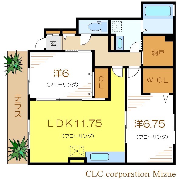 ソレイユ   間取り
