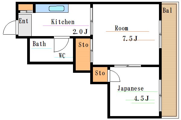 大新マンション 間取り図