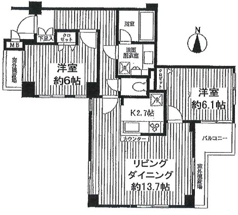 グランシャルム両国ボヌール 間取り
