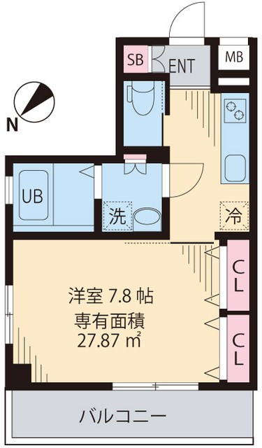 アマンヴィラ北千住 間取り図