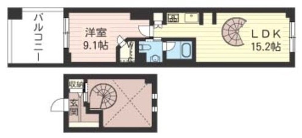 レジデンスシャルマン月島 間取り