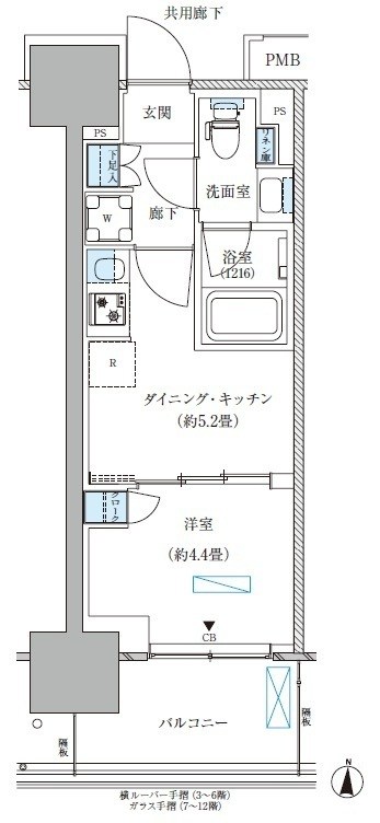 パークアクシス西大島コンフォートスクエア 間取り図