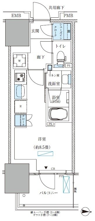 パークアクシス西大島コンフォートスクエア 間取り図