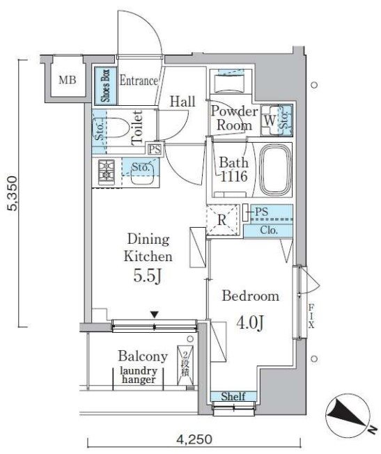 リビオメゾン日本橋久松町 間取り