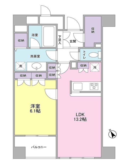グランカーサ銀座イースト 間取り