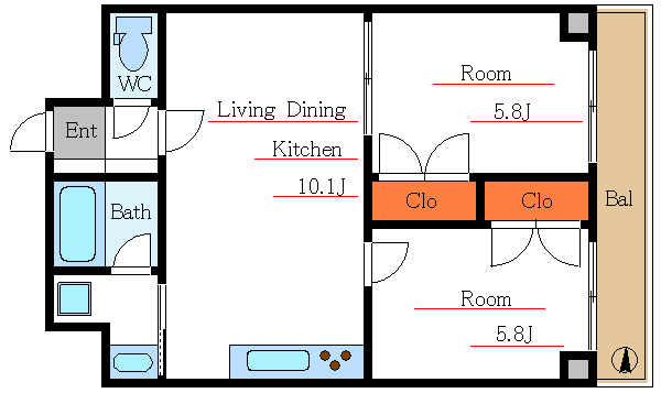 アルトジャルダン 間取り図