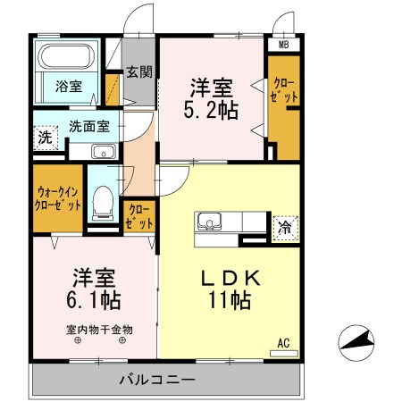 Ｇｌａｎｚ 303号室 間取り