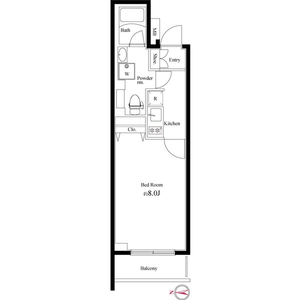 ブライズ亀戸DUE 間取り図