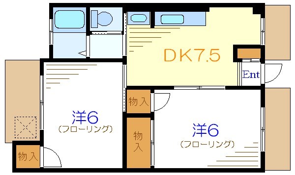 セブン金子 間取り図