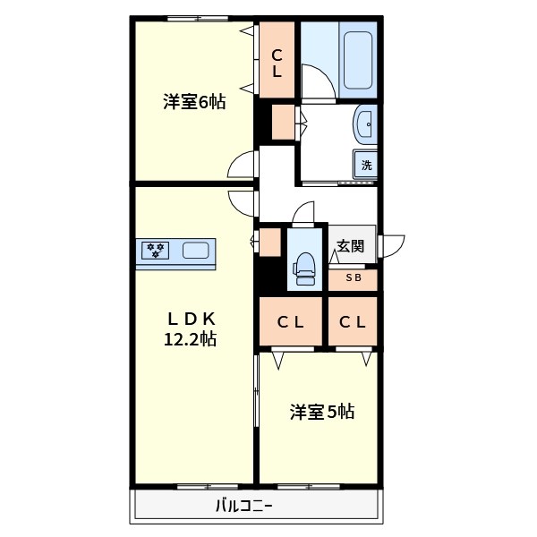 ｌ’ａｍｉ　ｄｅ　Ｌｉｏｎ 間取り