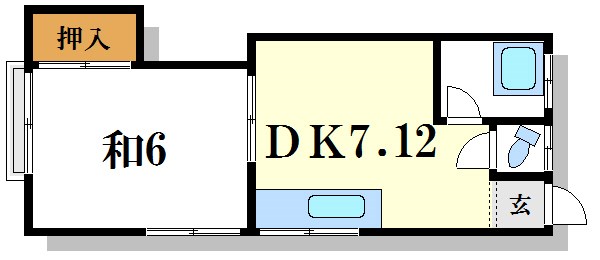 コーポ岸  間取り