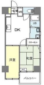 KOB5  702号室 間取り