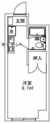 アルベール 402号室 間取り