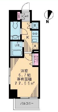 プリマヴェーラ北千住 間取り図