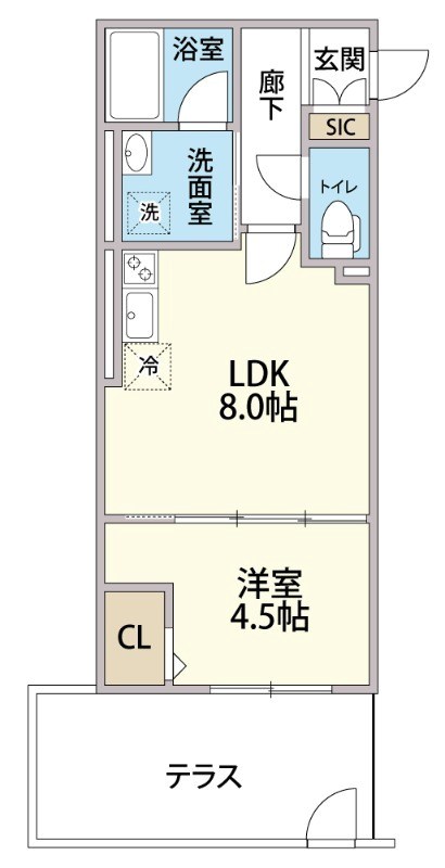 Tre Court kitasenju 間取り