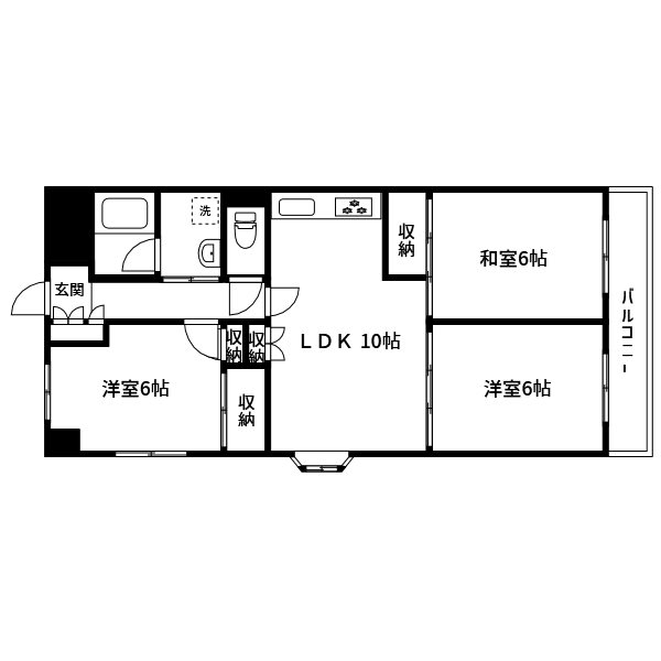 エステートシンサダ 間取り図