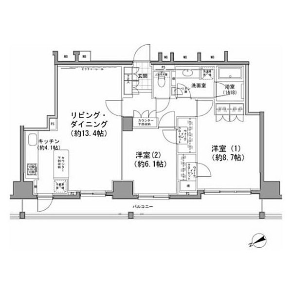 パークハビオ八丁堀 間取り
