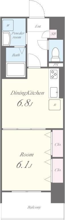 ライツ福助 間取り図