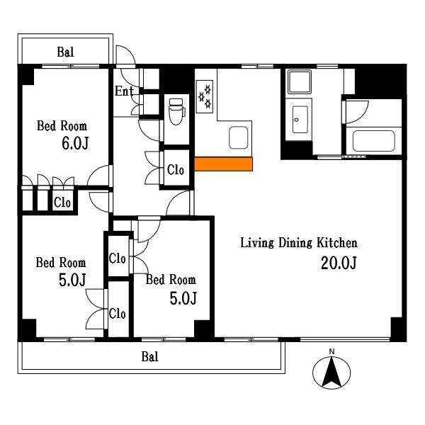 大竹ビル 201号室 間取り