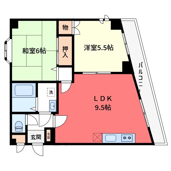 リバーサイドハイツBAM 間取り