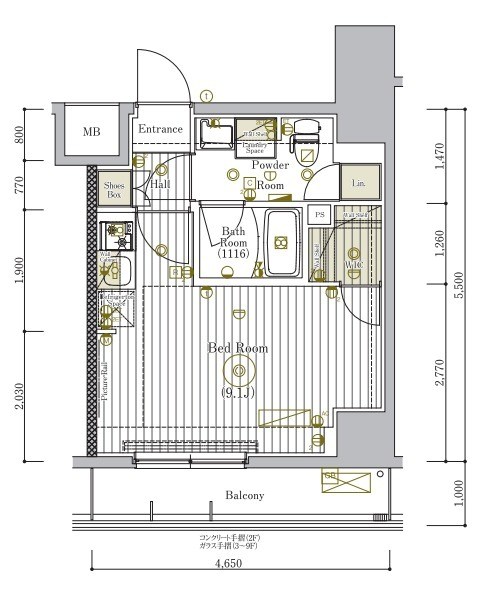 ミライズ新小岩マーロ 間取り