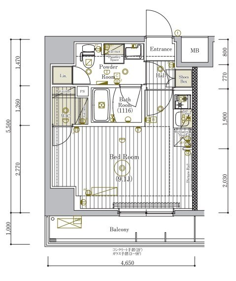 ミライズ新小岩マーロ 間取り