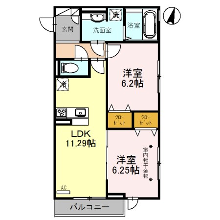 ル・ブラン立花   間取り