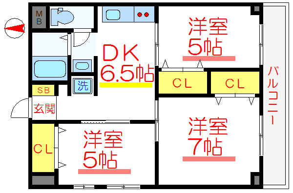 寿コーポラス  間取り