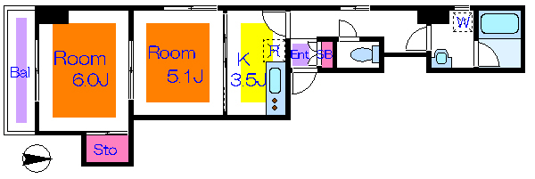 グランドゥールＩ＆Ｙ  間取り