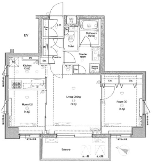 LA.XEBEC東十条 間取り