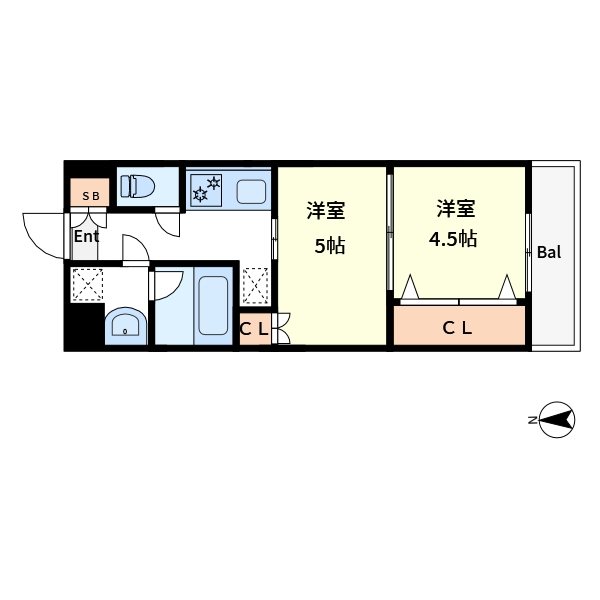 日神デュオステージ大島 間取り図