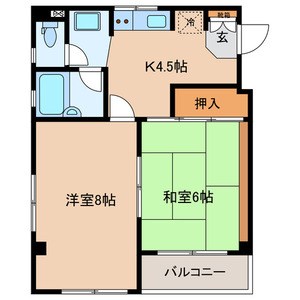 ウィステリアⅠ  間取り