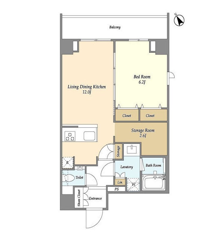 CASSIA押上桜橋 804号室 間取り