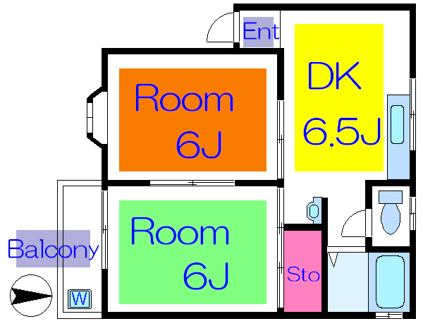 東栄コーポ  202号室 間取り
